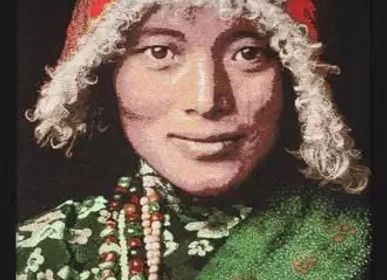 Autres décorations murales - Tibetan Woman and Girl - Gobelin - MONDILAB