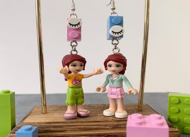 Bijoux - Boucles d'oreille "Lego© and I" - couleurs vives - ANNA KRONIQ