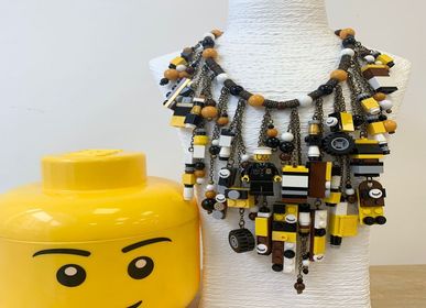 Bijoux - Collier "Lego© and I" - couleurs chaudes - ANNA KRONIQ