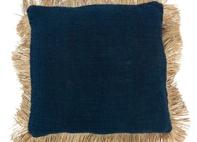 Cushions - The Saint Tropez Cushion Cover - Blue Natural - 50x50 - BAZAR BIZAR