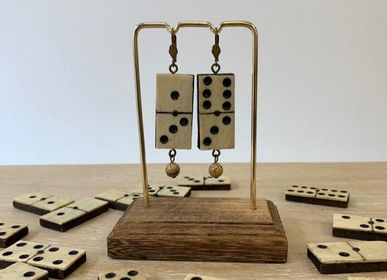 Bijoux - Boucles d'oreille "Caméo Domino" - ANNA KRONIQ