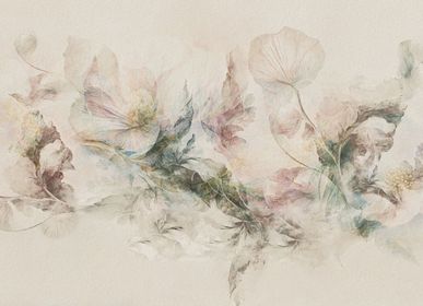 Wallpaper - Delilah panoramic floral wallpaper. - LA MAISON MURAEM