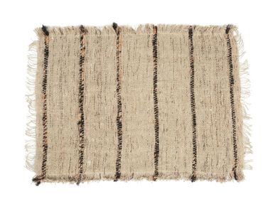 Placemats - The Oh My Gee Placemat - Beige Black - Set of 4 - BAZAR BIZAR
