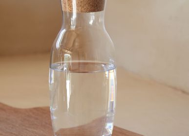 Carafes - Glass carafe 1.0 L w/ cork stopper - CASAFINA