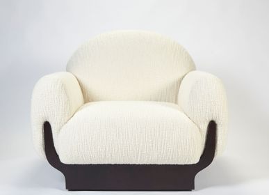 Fauteuils - Fauteuil Copacabana En Bois De Chêne Noirci - DUISTT