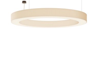 Hanging lights - R2 Big Suspension Pleated Lampshade Exclusive Handmade in Italy - LIGHTINUP