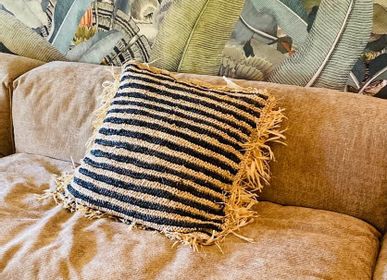 Fabric cushions - Sisal square cushions - Set of 4 (Bali) - PCC1.M - BALINAISA