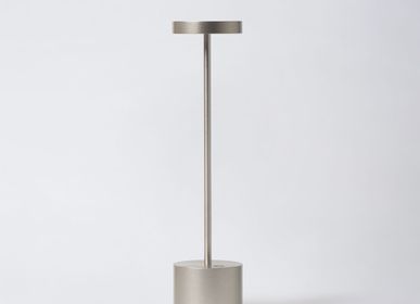 Wireless lamps - Cordless lamp LUXCIOLE Silver 34 cm - HISLE