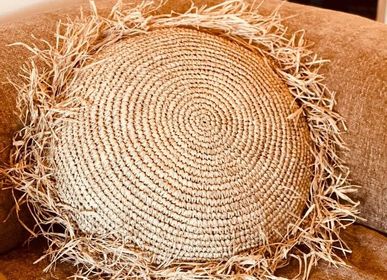 Fabric cushions - Round Sisal Pillow - CSRPM1 - BALINAISA