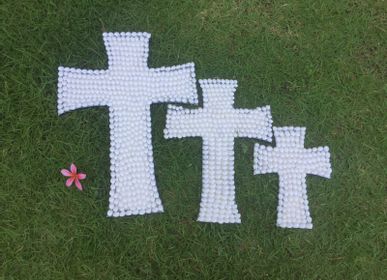 Jewelry - White shell cross (Bali) - Set of 3 - CBCS118 - BALINAISA