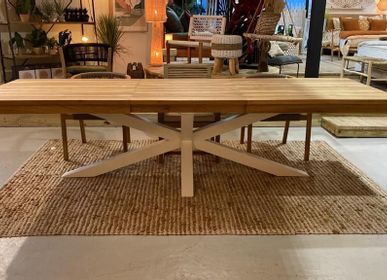 Meubles de cuisines  - Très grande table modulable en Teck massif TMTB1-300 - BALINAISA