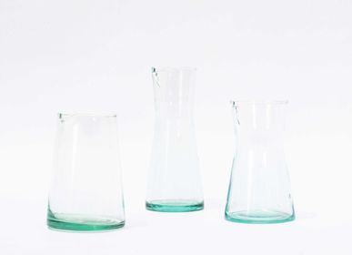 Tea and coffee accessories - Recycled Glass Simple Pitcher - ALCANTARA-FREDERIC