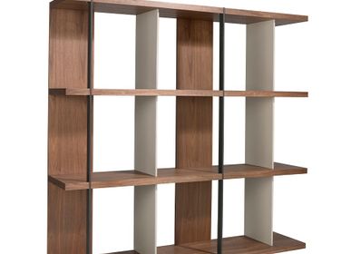 Shelves - Walnut and lacquered wood bookcase - ANGEL CERDÁ