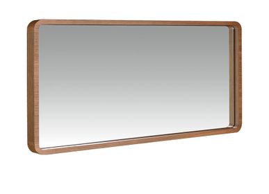 Miroirs - Miroir mural rectangulaire avec cadre en noyer - ANGEL CERDÁ