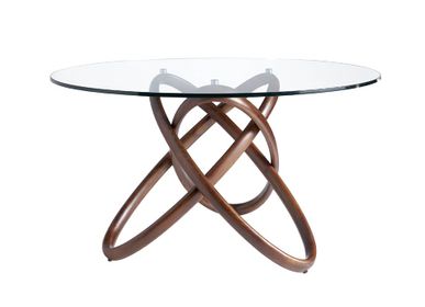 Tables Salle à Manger - Table à manger ronde en noyer - ANGEL CERDÁ