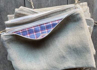 Clutches - Linen pouch, unique piece, Linen/cotton - ENSEMBLE