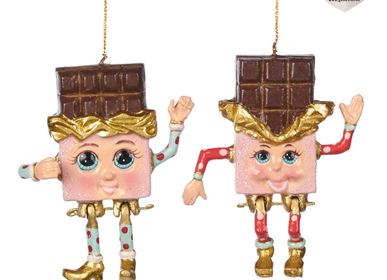 Other Christmas decorations - CHOC.JOINT.HAPPY CHOC.BAR ORN ASS/2 PNK 12CM - GOODWILL M&G