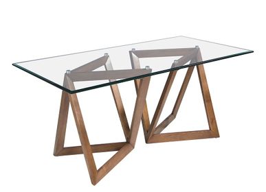 Dining Tables - Dining table with walnut legs - ANGEL CERDÁ