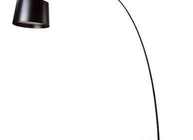 Floor lamps - Adjustable floor lamp in black steel - ANGEL CERDÁ