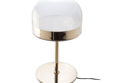 Lampes de bureau  - Lampe de table en acier et verre transparent - ANGEL CERDÁ