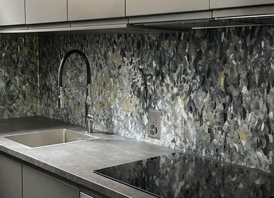 Meubles de cuisines  - HUMIDE DESIGN COLLECTION LA  JUNGLE GRIS D'OR - TRENDART