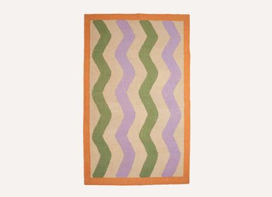 Design carpets - Tapis de Bain Pastel Waves en Coton - COLORTHERAPIS