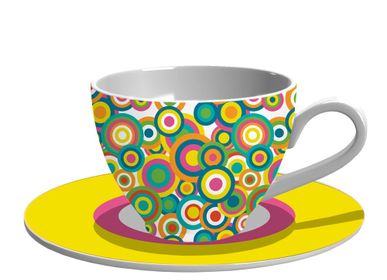 Everyday plates - Set of 2 - Tea Cups and Saucers Set – Rainbow - HOME BY KRISTY