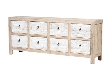 Chests of drawers - Natural chest of drawers 8 drawers - ASITRADE