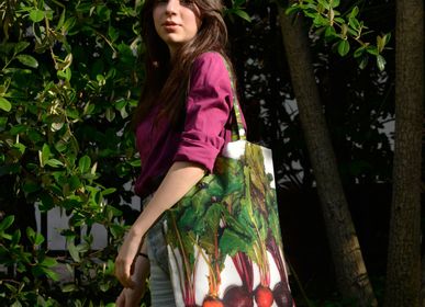 Homewear - Beetroots large shopping Bag - MARON BOUILLIE
