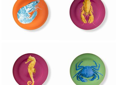 Everyday plates - Set of 4 Dessert Plates Set Bi-Color - HOME BY KRISTY