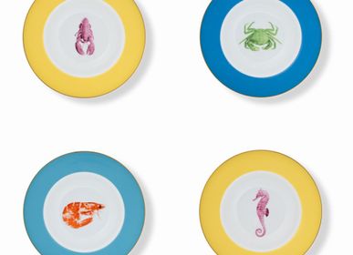 Everyday plates - Set of 4 - Soup Plates Set Bi-Colore - HOME BY KRISTY
