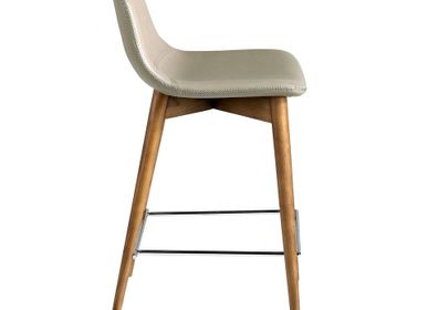 Stools - Upholstered leatherette stool - ANGEL CERDÁ