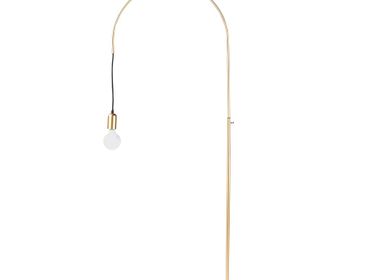 Floor lamps - Floor lamp, adjustable in height in golden steel - ANGEL CERDÁ