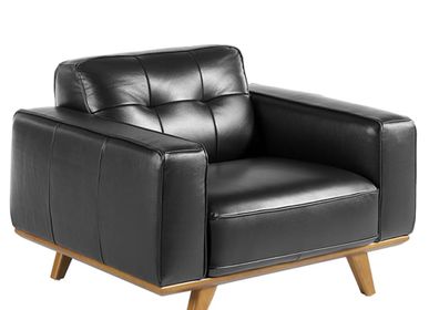 Armchairs - Upholstered armchair upholstered cowhide leather - ANGEL CERDÁ