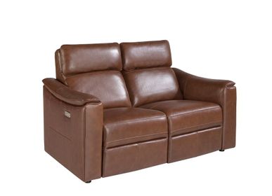 Sofas - 2 seater sofa in cowhide leather with relax mechanism - ANGEL CERDÁ