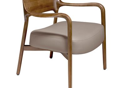 Armchairs - Upholstered armchair mink eco-leather - ANGEL CERDÁ