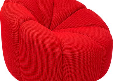 Fauteuils - Fauteuil pivotant Peppo Lounge rouge - KARE DESIGN GMBH