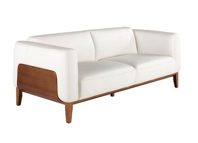 Sofas - 3 seater sofa upholstered in white leather - ANGEL CERDÁ
