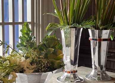Décorations florales - Vase à fleurs Benjamin - REZON LUXURY SILVERWARE