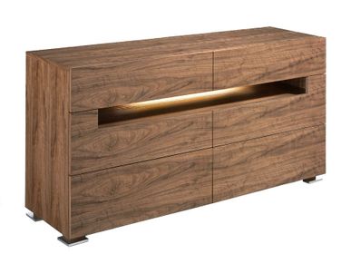Commodes - Commode en noyer avec éclairage intérieur - ANGEL CERDÁ