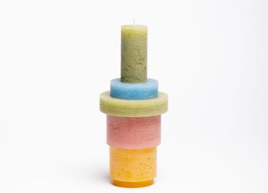 Bougies - CANDL STACK 03 Rose et jaune - STAN EDITIONS
