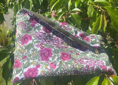Clutches - Upcycled floral pouch - LA FÉE L'A FAIT
