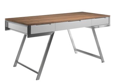 Desks - Wood and white desk - ANGEL CERDÁ