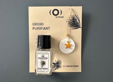 Parfums d'intérieur - Pochettes olfactives "Bien-être" (porte bonheur olfactif et huile essentielle) - O BY !OSMOTIK