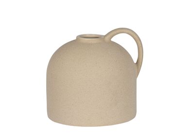 Vases - Grey ceramic vase 20x18x18 cm AX23048 - ANDREA HOUSE