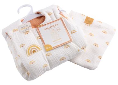 Children's apparel - ECRU FLEECE SLEEPING BAG 0-6 MONTHS - SAUTHON