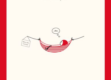 Poster - NINA poster\" Hammock\ " - NINA AND OTHER LITLLE THINGS® BY ©CAPUCINE DESIGN