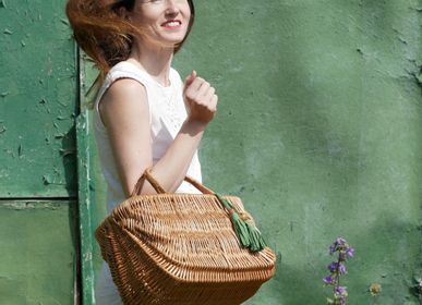 Bags and totes - wicker basket bag - PANAPUFA