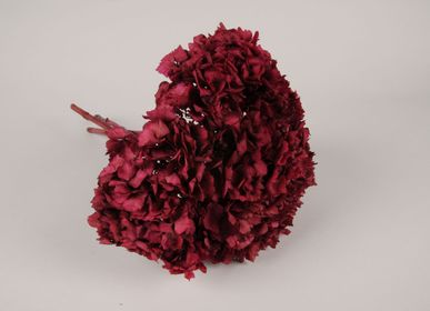 Décorations florales - Hortensia préservé framboise H36cm - LE COMPTOIR.COM