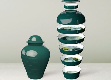 Platter and bowls - QING River- Stackable Tableware - IBRIDE